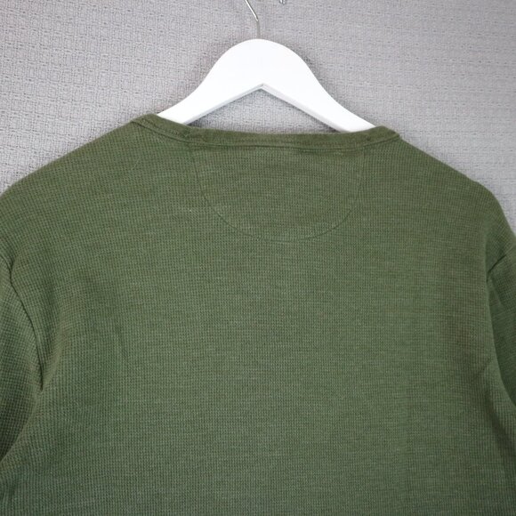 Buffalo David Bitton Thermal Waffle Knit Henley Longsleeve Mens Large - Picture 5 of 5